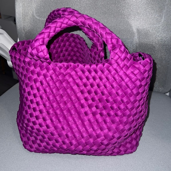 Naghedi Handbags - Naghedi St. Barths Woven Mini Tote in Orchid